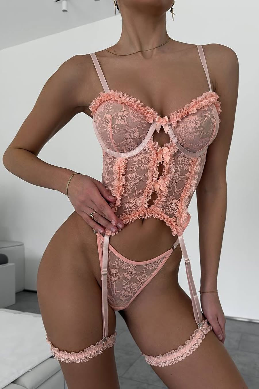 Rosette Dantel Korse Seti